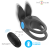 INTENSE - SAM VIBRATOR DOUBLE PENIS RING 10 VIBRATIONS BLACK