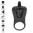 INTENSE - MABEL VIBRATING RING 10 VIBRATIONS WITH CLITORIS STIMULATOR BLACK INTENSE - MABEL VIBRATING RING 10 VIBRATIONS WITH CLITORIS STIMULATOR BLACK