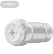 KIIROO - FEEL POCKET STROKER CRISTAL PAR KIIROO TRANSPARENT KIIROO - FEEL POCKET STROKER CRISTAL PAR KIIROO TRANSPARENT