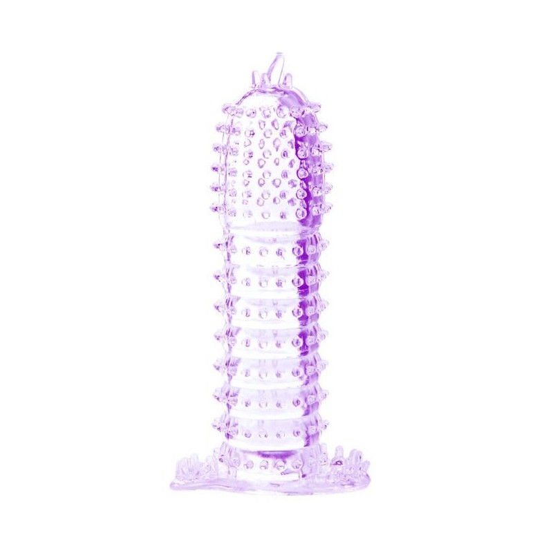 BAILE - PENIS SHEATH WITH STIMULATING POINTS PURPLE 14 CM BAILE - PENIS SHEATH WITH STIMULATING POINTS PURPLE 14 CM