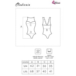LIVCO CORSETTI FASHION - MUDIENIN LC 90654 BODY NOIR L-XL