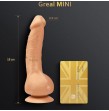 G-VIBE - GREAL MINI VIBRATOR DILDO NATURAL SILICONE