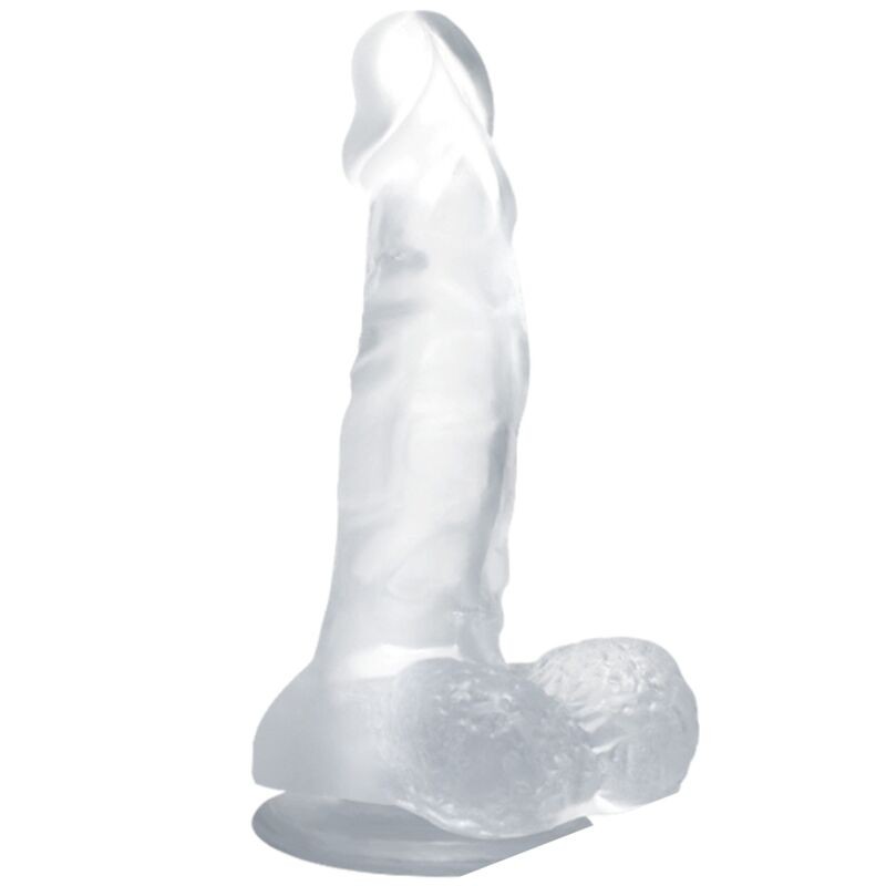 BAILE - GODE RÉALISTE AVEC VENTOUSE ET TESTICULES 16.7 CM TRANSPARENT BAILE - GODE RÉALISTE AVEC VENTOUSE ET TESTICULES 16.7 CM TRANSPARENT