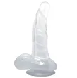 BAILE - DILDO REALISTICO CON VENTOSA E TESTICOLI 16.7 CM TRASPARENTE BAILE - DILDO REALISTICO CON VENTOSA E TESTICOLI 16.7 CM TRASPARENTE