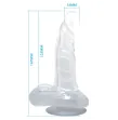 BAILE - GODE RÉALISTE AVEC VENTOUSE ET TESTICULES 16.7 CM TRANSPARENT BAILE - GODE RÉALISTE AVEC VENTOUSE ET TESTICULES 16.7 CM TRANSPARENT