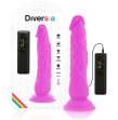 DIVERSIA - FLEXIBLER VIBRIERENDER DILDO LILA 21 CM -O- 4.9 CM