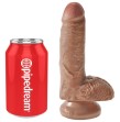 KING COCK - PENE REALISTICO CON SFERE 13.2 CM CARAMEL KING COCK - PENE REALISTICO CON SFERE 13.2 CM CARAMEL
