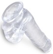 KING COCK - CLEAR PENE REALÍSTICO CON TESTÍCULOS 13.5 CM TRANSPARENTE KING COCK - CLEAR PENE REALÍSTICO CON TESTÍCULOS 13.5 CM TRANSPARENTE