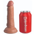 KING COCK - ELITE DILDO REALISTICO VIBRANTE E SILICONE 15.2 CM CARAMEL