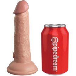 KING COCK - ELITE REALISTIC DILDO VIBRATING and SILICONE 15.2 CM