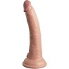 KING COCK - ELITE VIBRATEUR GODE RÉALISTE and TÉLÉCOMMANDE EN SILICONE 17.8 CM