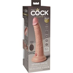 KING COCK - ELITE REALISTISCHER DILDO VIBRATOR and SILIKON FERNBEDIENUNG 17.8 CM