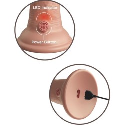 KING COCK - ÉLITE DILDO REALÍSTICO VIBRADOR and SILICONA 20.3 CM