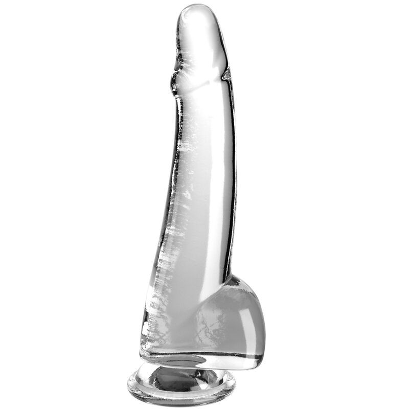 KING COCK - CLEAR GODE TESTICULES 19 CM TRANSPARENT