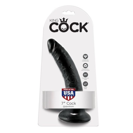 KING COCK - DILDO SCHWARZ 17.8 CM