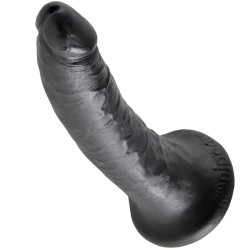 KING COCK - DILDO NERO 17.8 CM