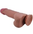 PRETTY LOVE - SLIDING SKIN SERIES REALISTISCHER DILDO MIT GLEITENDEM BRAUNEN HAUT-SAUGNAP 21,8 CM