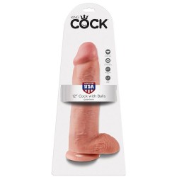 KING COCK - PENE REALÍSTICO NATURAL 30.48 CM