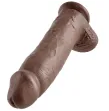 KING COCK - GODE MARRON AVEC BOULES 30.48 CM KING COCK - GODE MARRON AVEC BOULES 30.48 CM