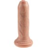 KING COCK - REALISTISCHER DILDO UNGESCHNITTENES FLEISCH 15 CM