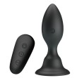 MR PLAY - ANALSTECKER MIT VIBRATION, SCHWARZE FERNBEDIENUNG MR PLAY - ANALSTECKER MIT VIBRATION, SCHWARZE FERNBEDIENUNG