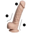 SILEXD - MODEL 1 REAL SKIN REALISTIC PENIS THERMO REACTIVE 17.8 CM FLESH SILEXD - MODEL 1 REAL SKIN REALISTIC PENIS THERMO REACTIVE 17.8 CM FLESH