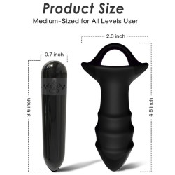 ARMONY - KYLIN FINGERVIBRATOR and ANALPLUG FERNBEDIENUNG SCHWARZ
