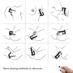 ARMONY - MANFUN VIBRATOR and STIMULATOR ANAL PLUG REMOTE CONTROL BLACK
