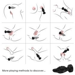 ARMONY - VIBRATOR and ANALPLUG FERNBEDIENUNG SCHWARZ