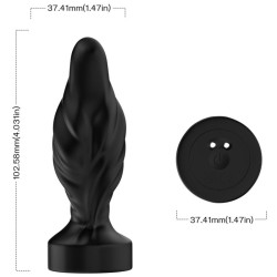 ARMONY - VIBRATEUR and PLUG ANAL TÉLÉCOMMANDE NOIR