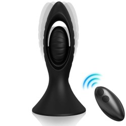 ARMONY - VIBRATOR and ANAL PLUG SILICONE BLACK