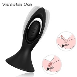 ARMONY - VIBRATOR and ANALPLUG SILIKON SCHWARZ