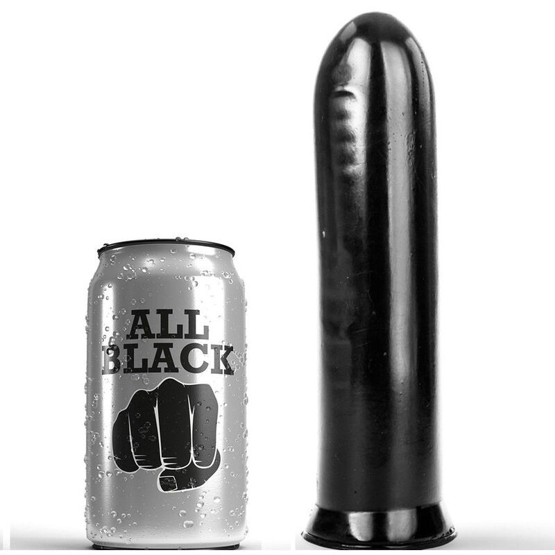 ALL BLACK - DILDO NEGRO 19 CM ALL BLACK - DILDO NEGRO 19 CM
