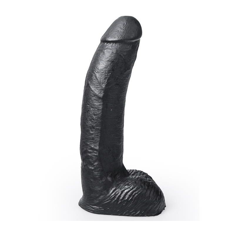 HUNG SYSTEM - GODE RÉALISTE COULEUR NOIR GEORGE 22 CM