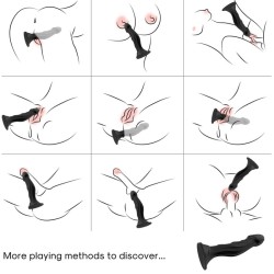 ARMONY - GODE VIBRATEUR and PLUG ANAL TÉLÉCOMMANDE NOIR