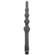 ALL BLACK - BEADED DUCHA ANAL SILICONA 27 CM