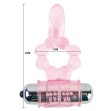 BAILE - SILICONE RING 10 TONGUE RHYTHMS WITH PINK VIBRATION BAILE - SILICONE RING 10 TONGUE RHYTHMS WITH PINK VIBRATION
