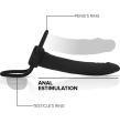 MYTHOLOGY - GODE ANAL COBI ONYX AVEC ANNEAU DE BITE ET TESTICULE 13 CM EN SILICONE MYTHOLOGY - GODE ANAL COBI ONYX AVEC ANNEAU DE BITE ET TESTICULE 13 CM EN SILICONE