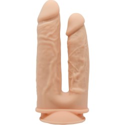 SILEXD - MODELL 1 REALISTISCHER PENIS-DOPPELPENETRATIONSVIBRATOR PREMIUM SILEXPAN SILIKON FERNBEDIENUNG 17.5 - 19.5 CM