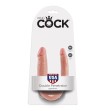 KING COCK - U-SHAPED SMALL DOUBLE TROUBLE FLESH 12.7 CM KING COCK - U-SHAPED SMALL DOUBLE TROUBLE FLESH 12.7 CM