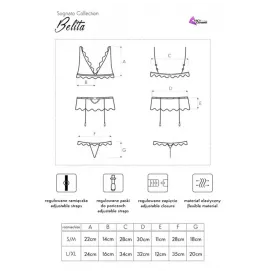 LIVCO CORSETTI FASHION - BELITA LC 90231 SUJETADOR PANTY LIGUERO NEGRO L-XL