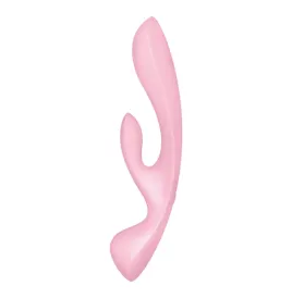 SATISFYER - TRIPLE OH VIBRADOR HÍBRIDO ROSA
