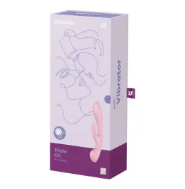 SATISFYER - TRIPLE OH HYBRID VIBRATION PINK