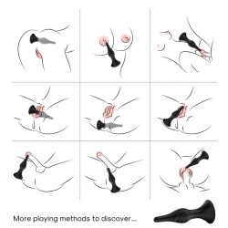 ARMONY - VIBRATOR and ANAL PLUG REMOTE CONTROL BLACK