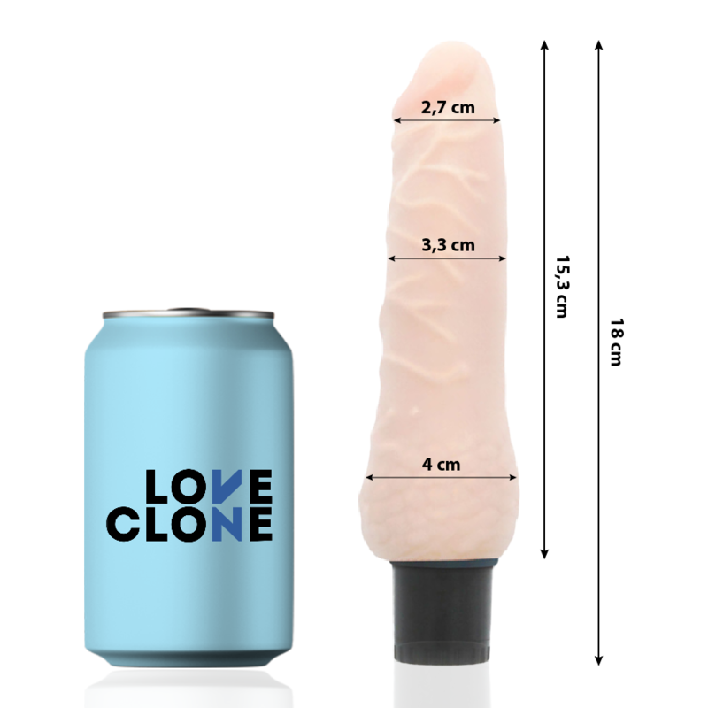 LOVECLONE - SVEN SELBSTSCHMIERENDER VIBRATOR 18.5 CM -O- 3.3 CM LOVECLONE - SVEN SELBSTSCHMIERENDER VIBRATOR 18.5 CM -O- 3.3 CM