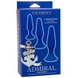 CALEXOTICS - ADMIRAL KIT 3 PLUG ANAL AZUL CALEXOTICS - ADMIRAL KIT 3 PLUG ANAL AZUL
