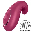 SATISFYER - DIPPING DELIGHT LAY-ON VIBRATOR RED SATISFYER - DIPPING DELIGHT LAY-ON VIBRATOR RED