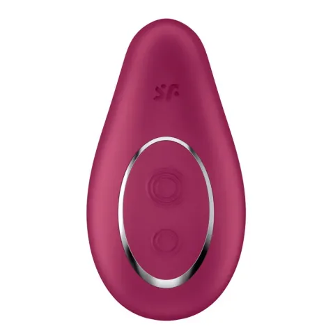 SATISFYER - VIBRATORE DA APPOGGIO DIPPING DELIGHT ROSSO