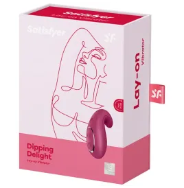 SATISFYER - DIPPING DELIGHT LAY-ON VIBRATOR RED