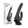 BASECOCK - VIBRADOR REALÍSTICO CONTROL REMOTO NATURAL CON TESTÍCULOS 20 CM -O- 4 CM